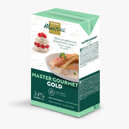 Крем на основе животных жиров и растительных "Master Gormet Gold" 34%(без сахара) Италия