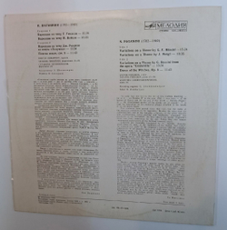 Niccolo Paganini / Victor Pikaizen, Tatiana Pikaizen, Serafima Chernyakhovskaya Works For Violin And Piano Сочинения Для Скрипки И Фортепиано (USSR 1982)