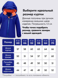 Горнолыжный костюм зимний для мальчика синего цвета 9419S