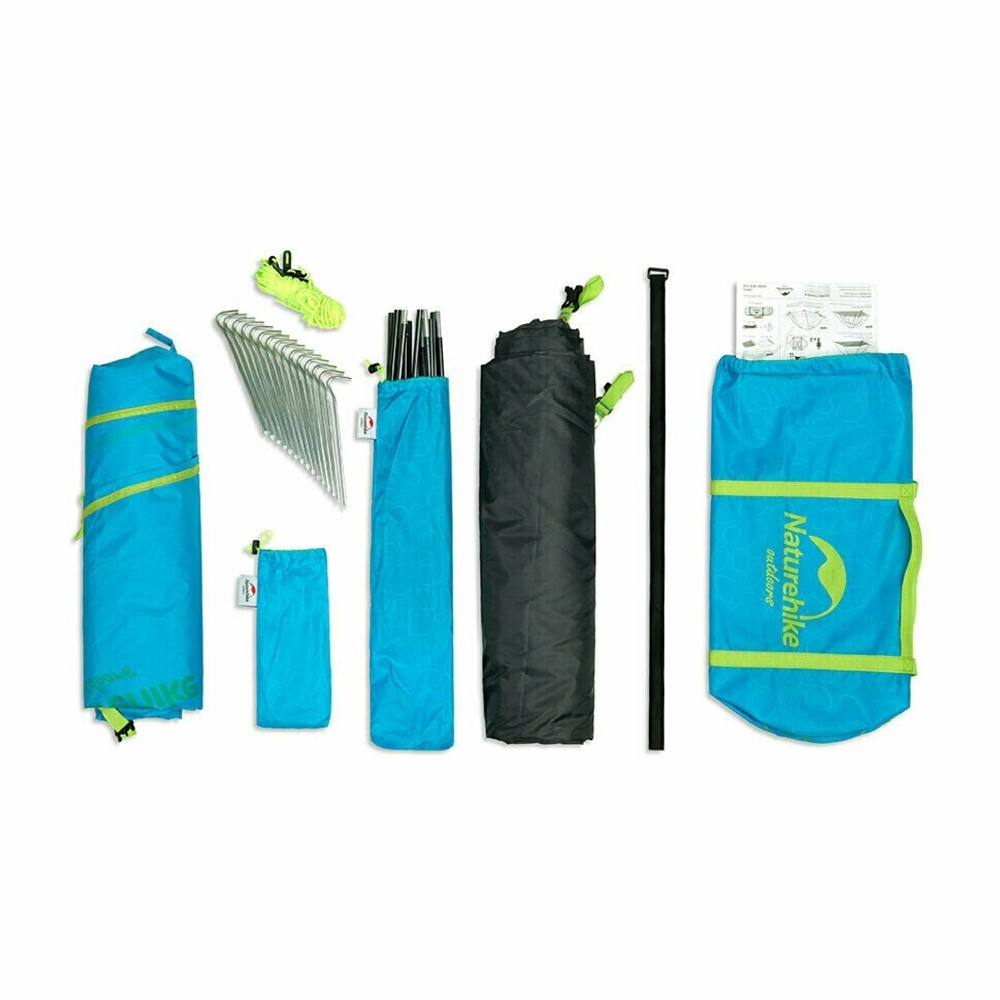Палатка туристическая 2-местная Naturehike P-Series NH18Z022-P 210T/65D, зеленая 2, 6927595762622