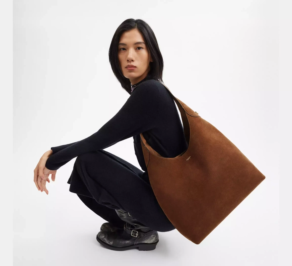 COACH СУМКА ЧЕРЕЗ ПЛЕЧО BROOKLYN 39, КОРИЧНЕВЫЙ