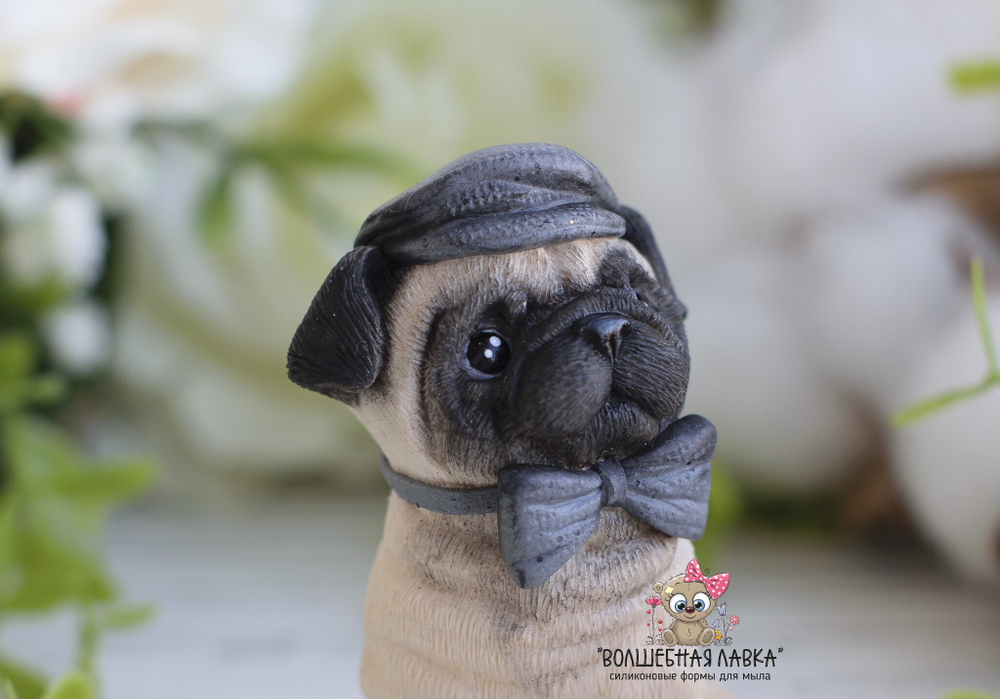 Силиконовая форма Мопс