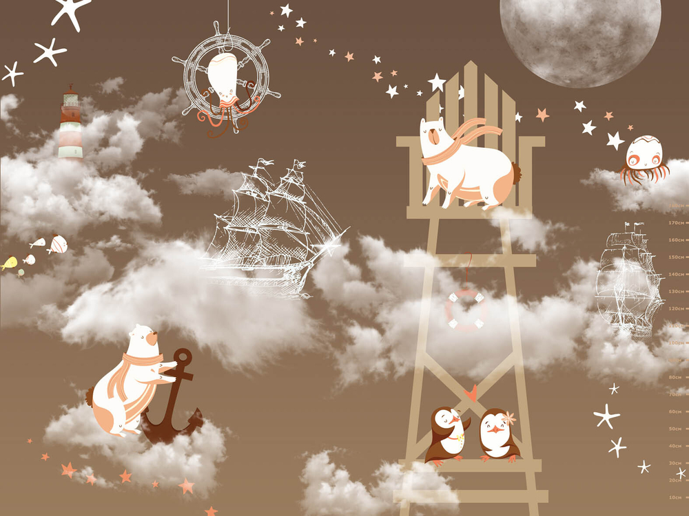 Дизайнерские обои Wall Street Funny Tour