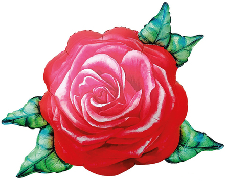 Шар цветок Акварельная роза
