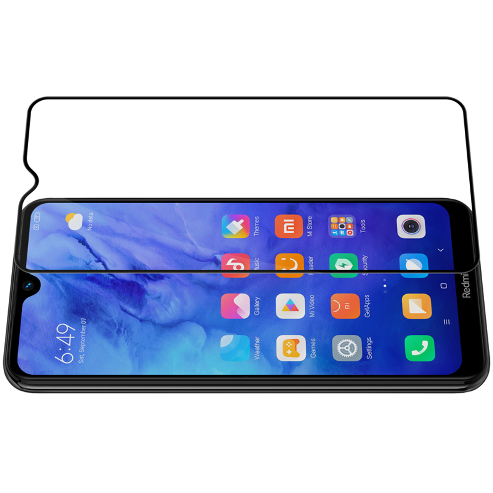 Закаленное стекло 6D с олеофобным покрытием для Xiaomi Redmi Note 8, черные рамки, G-Rhino