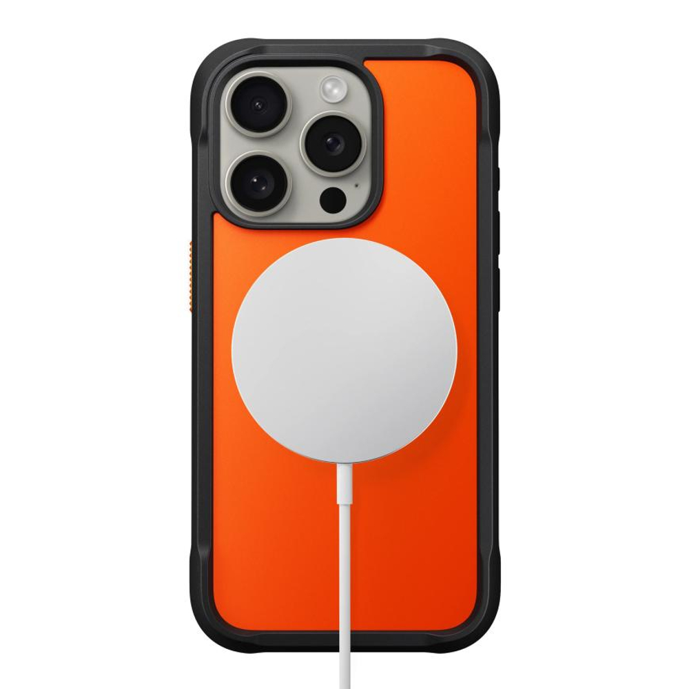 Защитный чехол MagSafe Nomad Rugged Case для iPhone 15 Pro Гибридный чехол с высоким уровнем защиты при падении