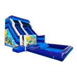 Водная горка "Звериный аквапарк Экстра" с бассейном, 9*4*4.8 м