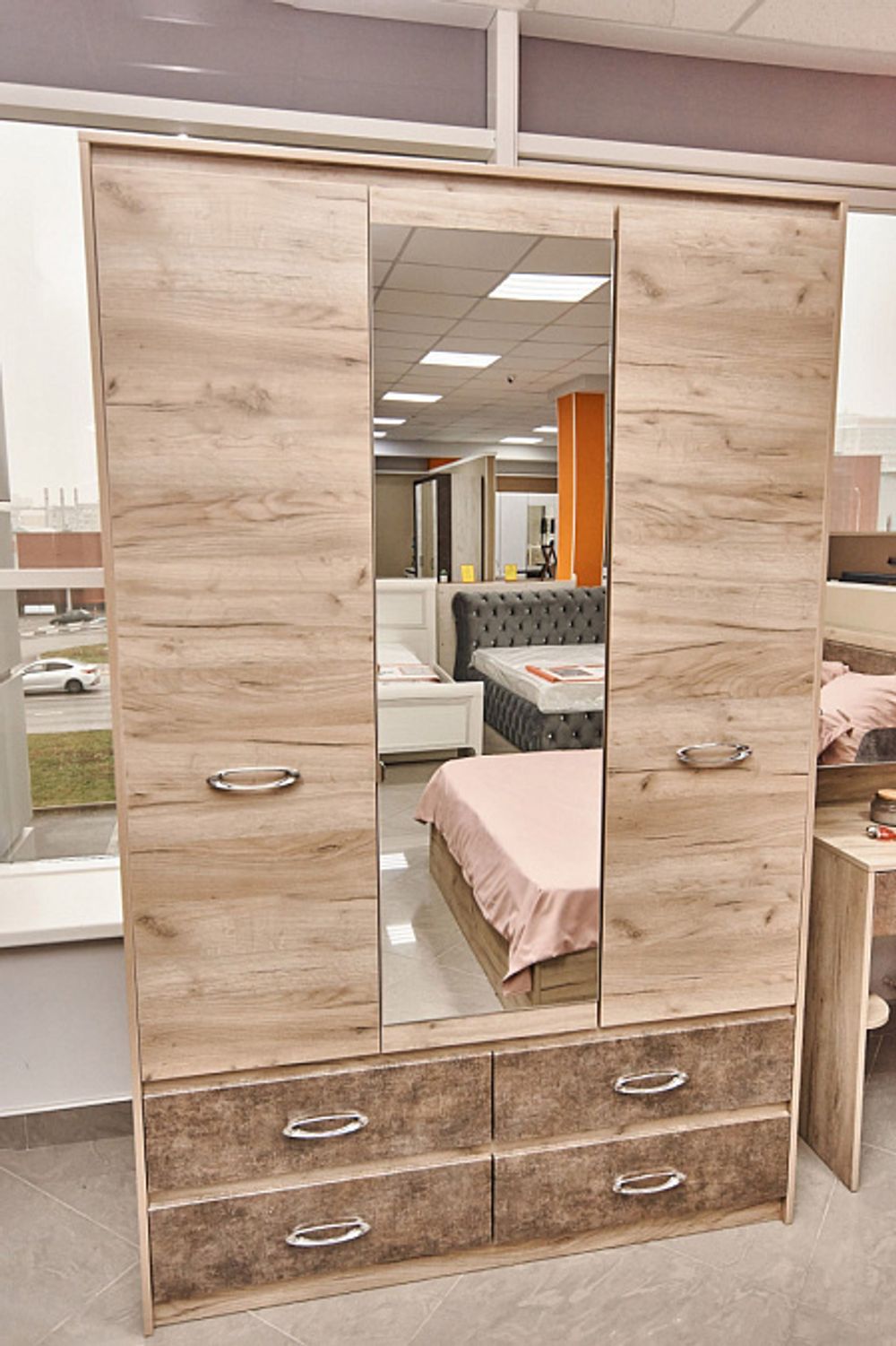 Дакота Шкаф 3-х ств с ящ (540)