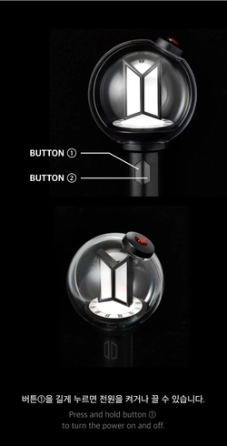 Мерч BTS OFFICIAL LIGHT STICK KEYRING [VER.4]