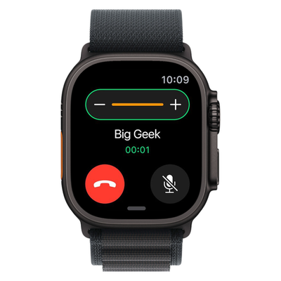 Часы Apple Watch Ultra 3, 49 мм, титан чёрного цвета, ремешок Alpine чёрного цвета (2025)