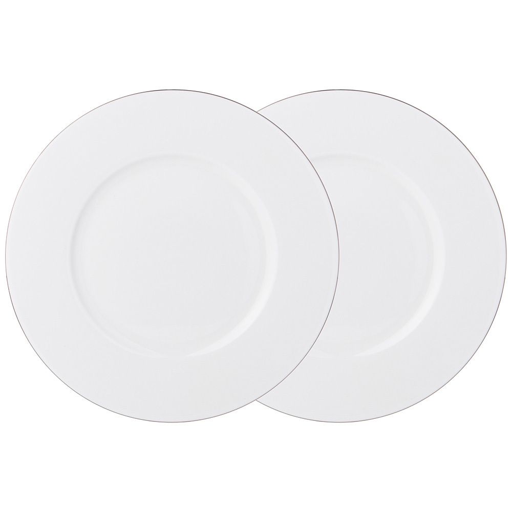 НАБОР ТАРЕЛОК ЗАКУСОЧНЫХ LEFARD "КРИСТАЛ'' ПЛАТИНУМ 2 ШТ. 21 СМ