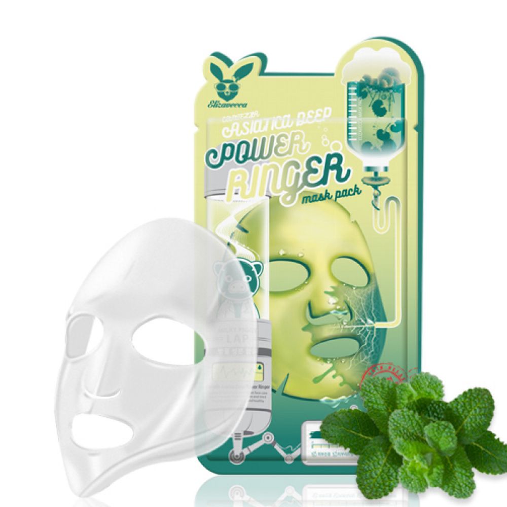 Elizavecca Hyaluronic Acid water deep power ringer mask pack Тканевая маска для лица с гиалуроновой кислотой