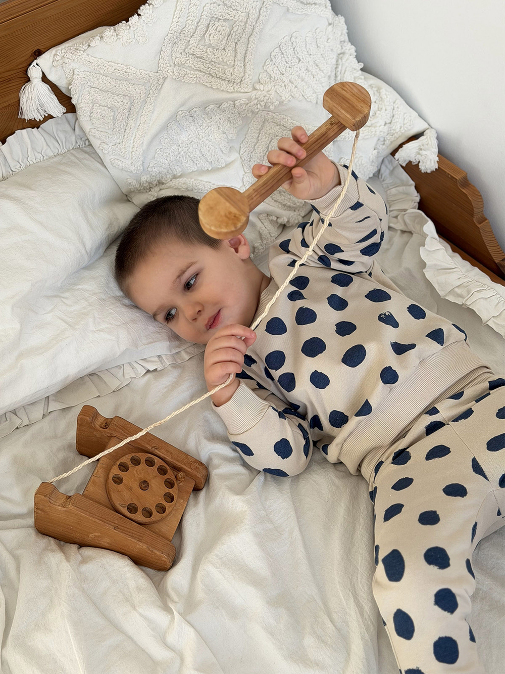 Утеплённый комплект Mjölk Горошки