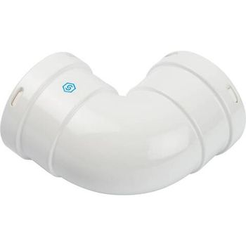 STOUT Элемент дымохода отвод 90° м/м Ø80 (групповая упаковка 10 шт)