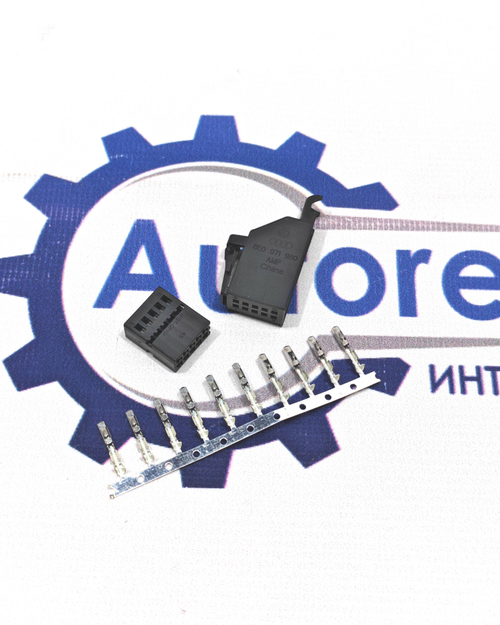 Разъем 10 PIN с контактами для блока зеркала Лада Калина