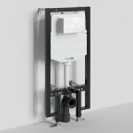 Инсталляция для унитаза WasserKraft Vils 56TLT.010.ME.WH02 с белой кнопкой