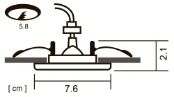 Точечный встраиваемый светильник Arte Lamp PRAKTISCH