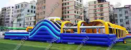 Надувной комплекс "Просторы для забав" 32,5*21,6*5 м