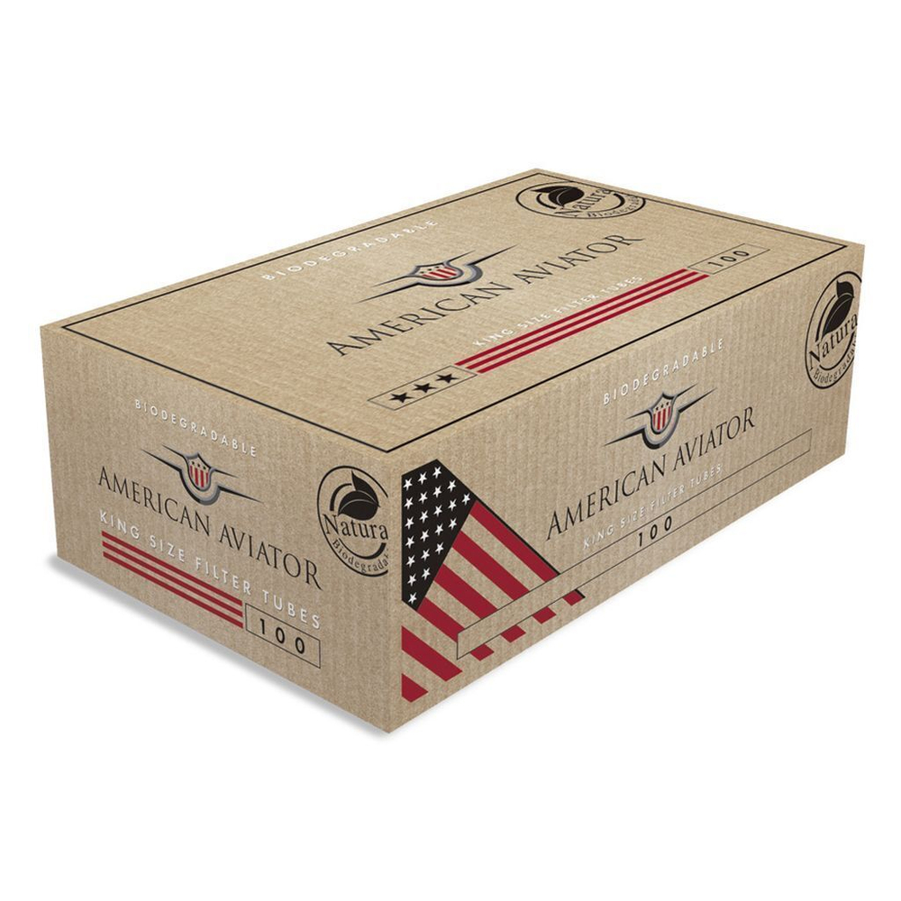 Гильзы для сигарет "American Aviator" Biodegredable 100шт.
