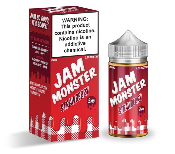 Купить Жидкость JAM MONSTER Original - Strawberry (100ml)