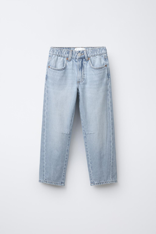 ZARA ДЖИНСЫ BAGGY FIT, ГОЛУБОЙ