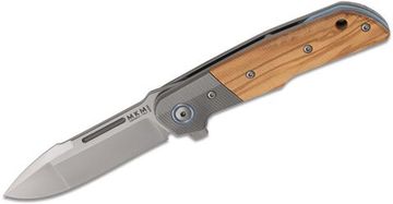 Складной нож MKM "CLAP" MKM/LS01 OT c клинком из стали Böhler M390 Microclean®, рукоять дерево (Олива) / титан