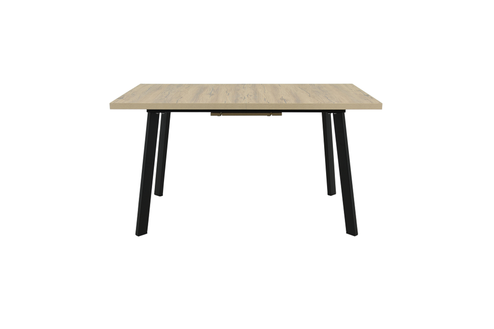 Стол Аврора Осло 140, Дуб Сильверджек Ореховый, Чёрный