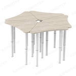 Стол РОМАШКА на телескопических опорах