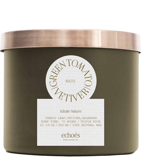 Green Tomato & Vetiver, свеча Inhale Nature collection, Echoes