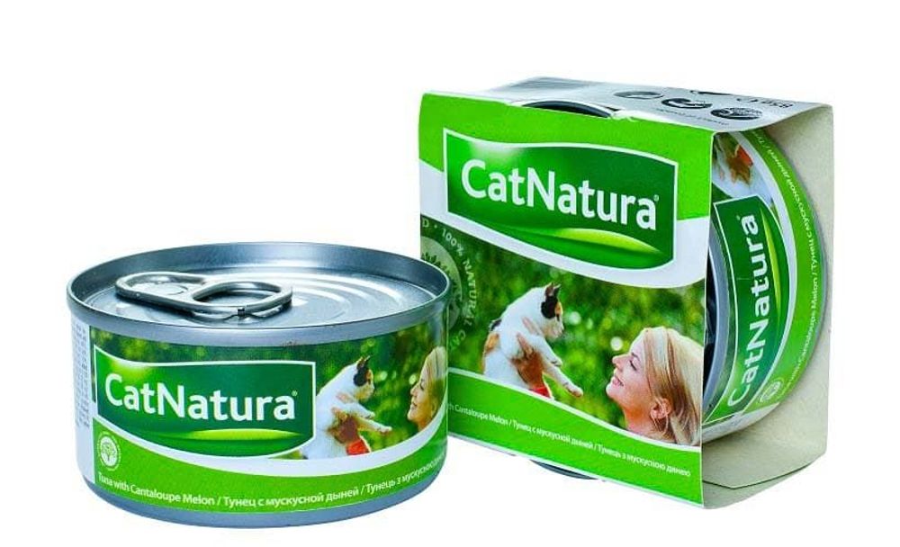 Cat Natura консервы для кошек тунец с мускусной дыней 85г Cat Natura консервы для кошек тунец с мускусной дыней 85г