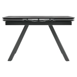 Стол Bradex Home Arthur раскладной 120-184x80x75см, керамогранит серый мрамор Greys Grey, чёрный