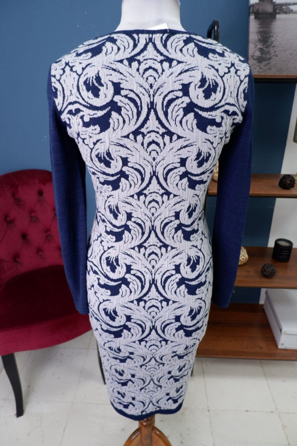 Платье с принтом 44 размер