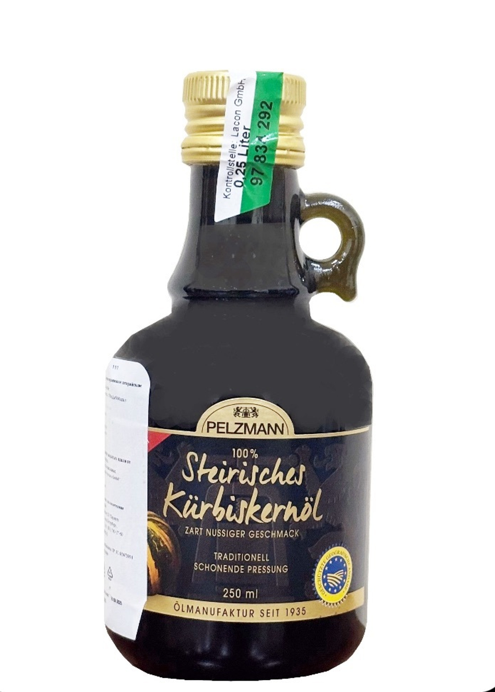 Штирийское масло тыквенных семечек Pelzmann, Styrian нерафинированное (250 мл), Австрия