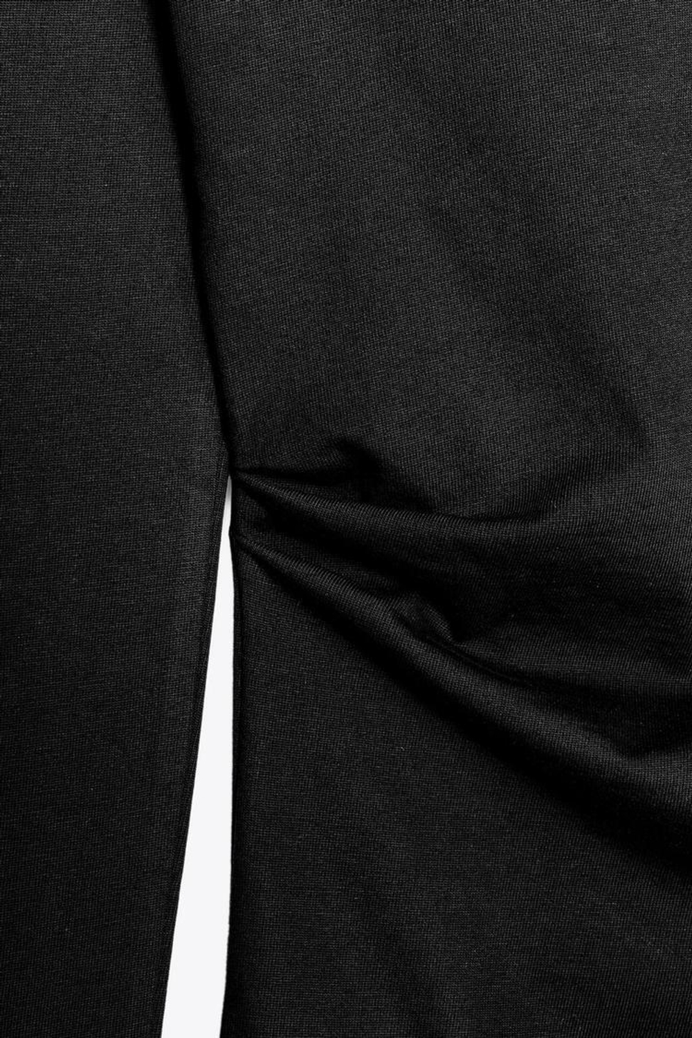 ZARA ТОП СО СБОРКАМИ СБОКУ, ЧЕРНЫЙ