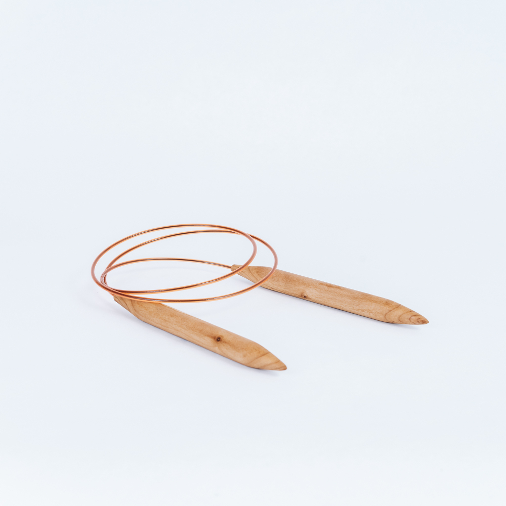 Деревянные круговые спицы для вязания из дерева вишня 13.5 мм. N23