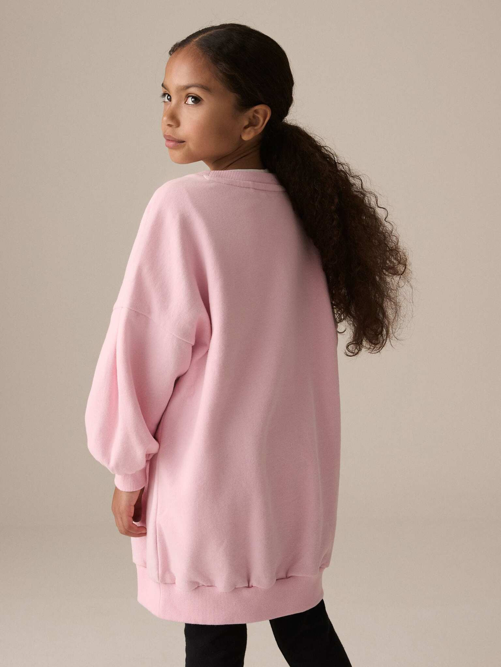 Толстовка удлиненная для девочки Next E57-235, Розовый