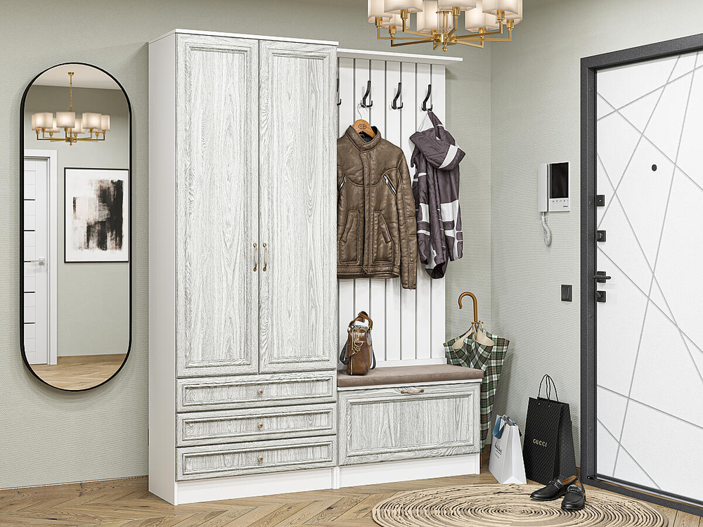 Прихожая Стиль-03 White Dreamline Белый