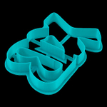 Вырубка пластиковая "Надпись ХВ" (7,5*11см)