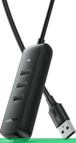 USB-хаб Ugreen CM416-10915 Black (10915)