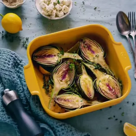 Форма для запекания квадратная Peugeot Saffron Yellow