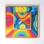 Деревянный конструктор "Четыре стихии малый", поддон, 23 детали