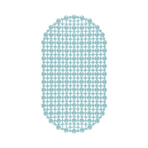 Коврик 65х36 на присосках "Комфорт" дымчато-голубой