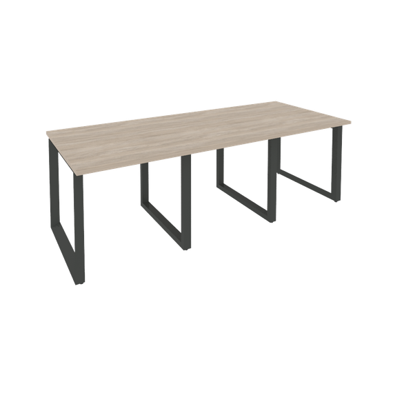 Onix Стол переговорный O.MO-PRG-3.0 Дуб Аттик/Металл Антрацит 2340*980*750