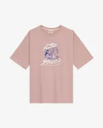 Футболка Miracle Apparel оверсайз Hedonist пудрово-розовая