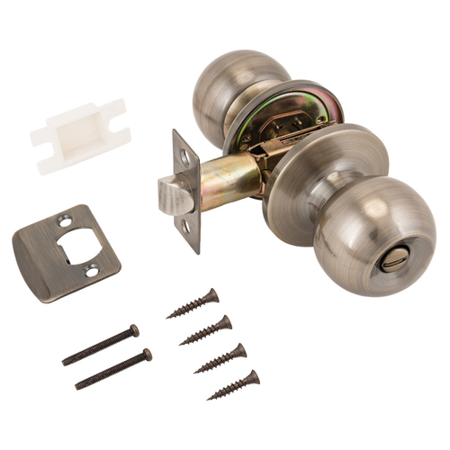 Защелка АЛЛЮР 5560 круглая BK фиксатор  AB бронза  /8389