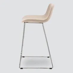 Полубарный стул Neo Soft 65 см, бежевый, ножки хром