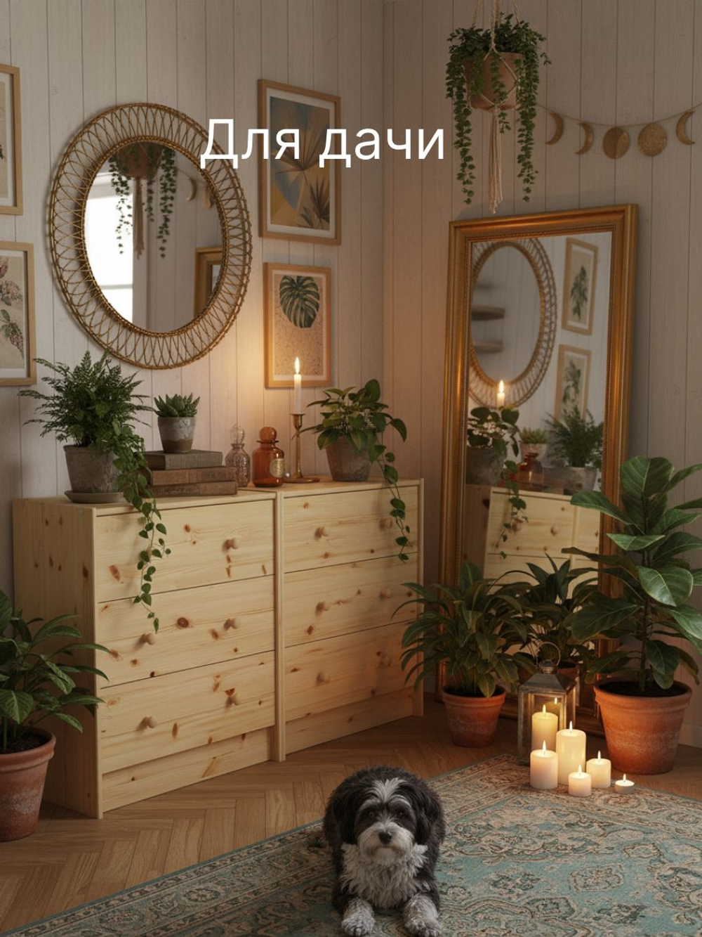 Комод, 68х30х62, Раст, с ящиками, для одежды и игрушек, в прихожую и спальню, из массива сосны, IKEA