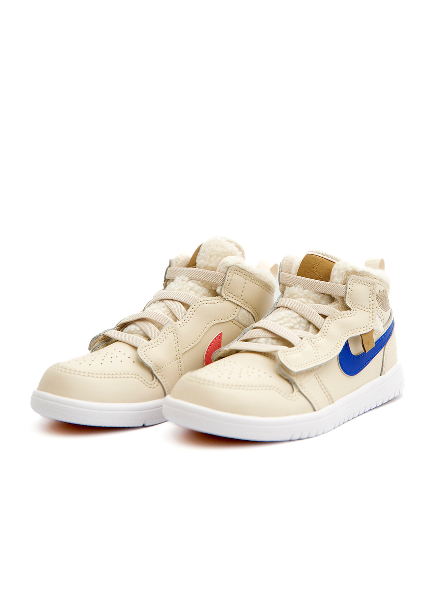 Nike Air Jordan 1 Mid ALT Utility PS Fleece Pearl White