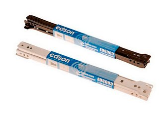 Направляющие для ящиков EDSON EDS003-L 450мм белые (комплект) ролик /25