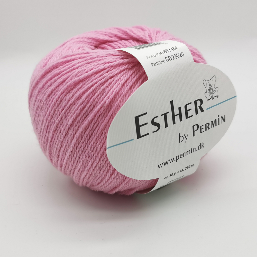 Пряжа для вязания PERMIN Esther 883454, 55% шерсть, 45% хлопок, 50 г, 230 м PERMIN (ДАНИЯ)